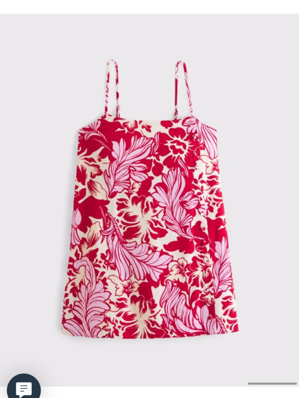 Abercrombie & Fitch NWT - Red and Pink Floral Sundress Sz Lg Petite